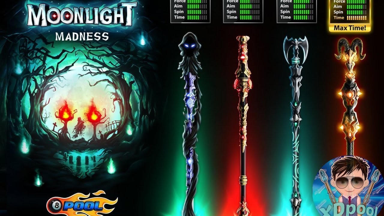 8 Ball Pool Moonlight Cue Offer Backup All version by XD POOL