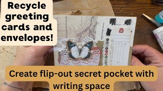 Recycle!♻️ Create flip-out secret pocket and writing space!
