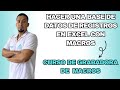 Como hacer una base de datos de registros en Excel con grabadora de Macros Cap 22 #sepamosexcel