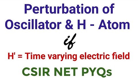 CSIR NET Physics PYQs Time Dependent Perturbation