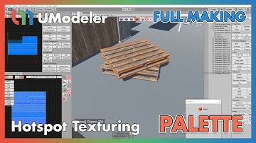 3D Modeling in Unity - Full making video of Hotspot Texturiung a Pallet