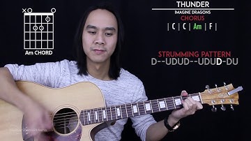 Thunder Guitar Cover Acoustic - Imagine Dragons 🎸 |Tabs + Chords|