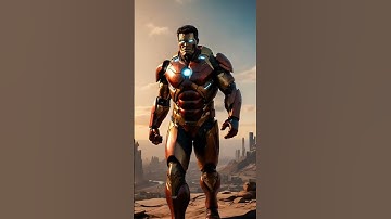 Red Hulk and Iron man incredible hybrid fusion ai. Superhero mix #marvel #dc  #redhulk #ironman