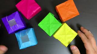 20번 회전하는 / 매직 상자 접기 / 색종이접기 / 신기한 종이접기 / Origami Magic Cube