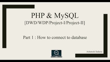 PHP & MYSQL [Part-1] | How to connect to database | BitOxygen Academy