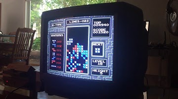 B-Type 18-5 Cleared - NES Tetris