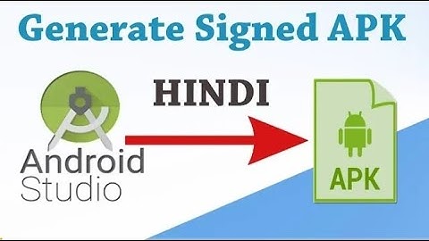 How to generate signed apk in android studio