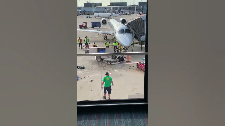 Catering Cart Goes Wild at O'Hare International Ai...