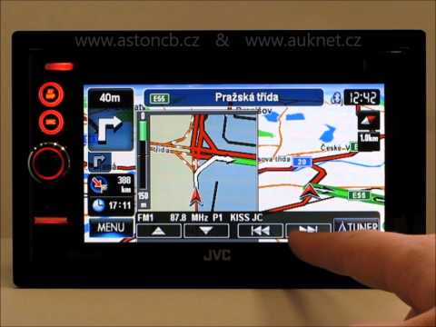 2DIN DVD autorádio JVC KW-NT3 s GPS