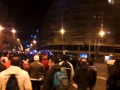 Marcha de madridistas por BCN . VIVA ESPAÑA