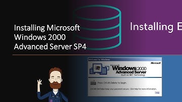 Installing Windows 2000 Advanced Server SP4