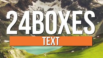 Intro 24Boxes | 2D Overlay | Scholli