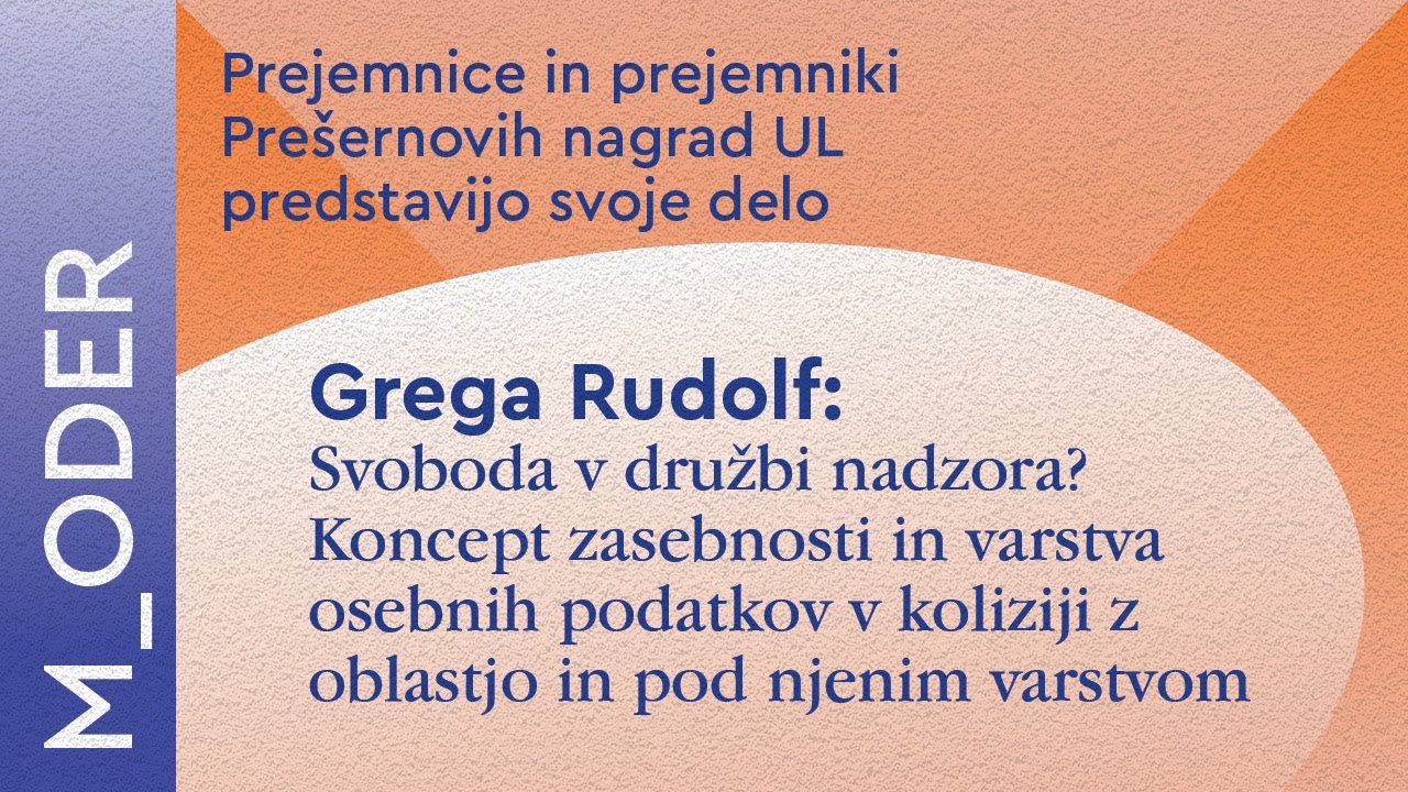 [M_oder] Grega Rudolf: Svoboda v družbi nadzora? - YouTube