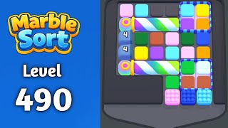 Marble sort Level 490 walkthrough solution 