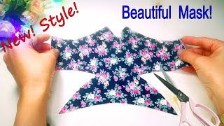 Very Easy Beautiful 3D Mask! Diy Breathable Face Mask Easy Pattern Sewing Tutorial |How to Make Mask