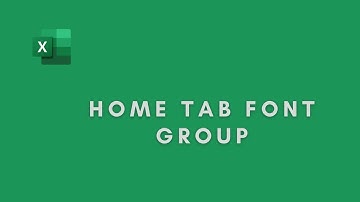 Home Tab Font group Excel class-7