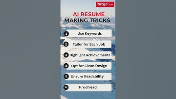 AI Resume Making Tricks #resume #ai #cv #resumemaker #trending #shorts #youtubeshorts #viralvideo