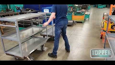 Tugger Carts - Mother Cart feat. Quad Steer w Excellent Tracking - Material Handling Cart
