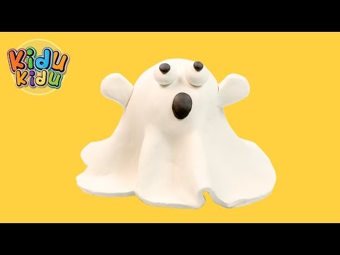 Play Doh Modeling Friendly Halloween Ghost | Play dough DIY for Kids