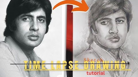 "AMITABH BACHCHAN TIMELAPSE FULL TUTORIAL || STEP BY STEP