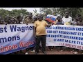 A demonstration in Bangui in support of China and Russia