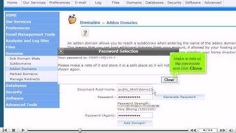 How to create an add-on domain in cPanel