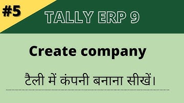 How to create company in tally erp 9 in hindi 2021 | tally me company kese banaye