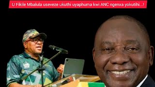 U Fikile Mbalula useveze ukuthi uyaphuma kwi ANC ngenxa yokuthi...!