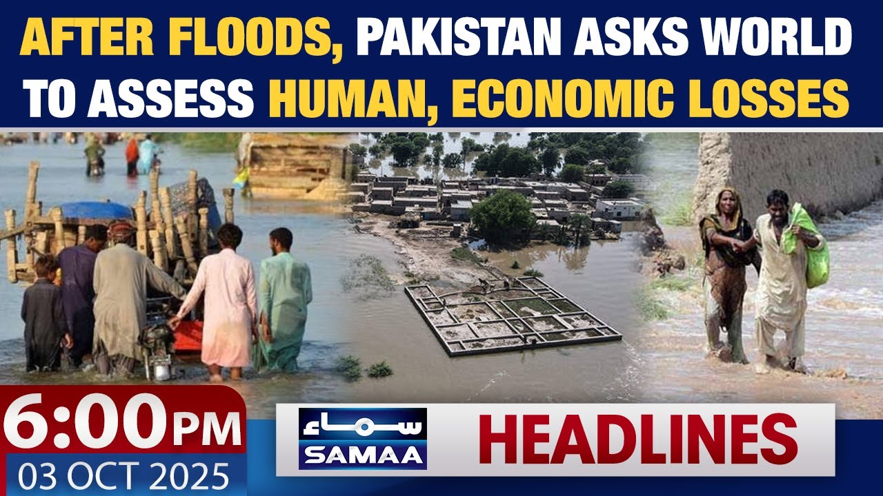 Pakistan Seeks Global Help To Assess Flood Losses | 6 PM Headlines | Oct 3, 2025