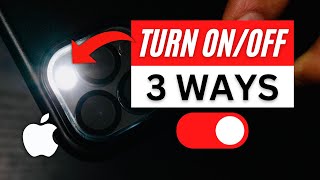 3 Ways To Turn On/Off iPhone Flashlight