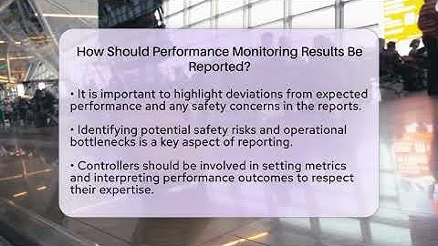 How Should Performance Monitoring Results Be Reported? - Air Traffic Insider