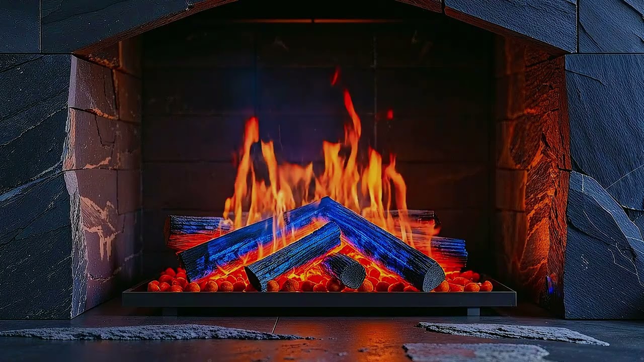 Modern Fireplace Ambience 4K | Mesmerizing Visuals to Relax & Unwind