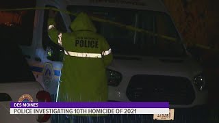 Des Moines Police investigating 10th homicide of 2021
