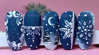Snowflakes Nail Art|Winter Nail Art|Christmas Nail Art|Fiochi di neve nail art|Madam Glam