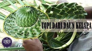 Awesome !! Creative idea to make a hat from coconut leaves | DIRE CREATIVE IDE
