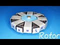 How to make a strong magnet rotor from speaker magnet