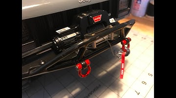 RC4WD WARN 1/10 Winch & Wired Controller. Installed on Axial SCX10 II RC Scale Crawler