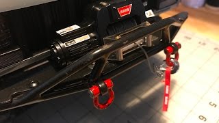 RC4WD WARN 1/10 Winch & Wired Controller. Installed on Axial SCX10 II RC Scale Crawler