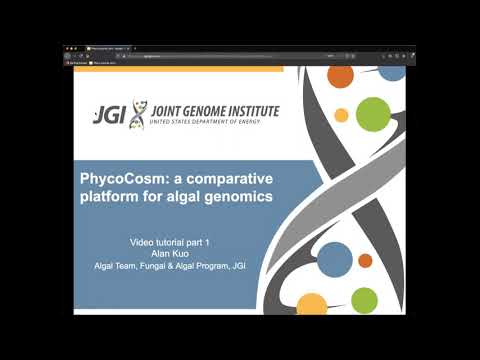 PhycoCosm: A comparative platform for algal genomics