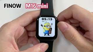 Finow M16Mini Smart Watch 38/40Mm Fast Review, Rotate Button, Custom Wallpaper, Best Series 6 Mini?