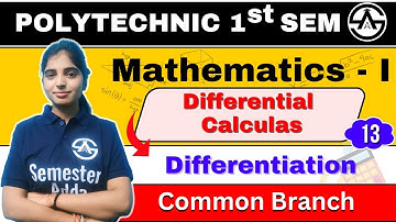 #32 अवकल गणित (Differential Calculus ) | Applied Mathematics-I |  New Syllabus 2024-25 #semesteradda