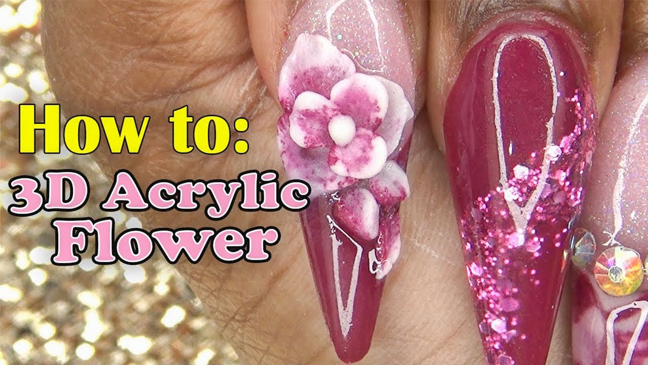 Set 12pcs 3D nail art flowers - 3D acrylic nail flowers | eBay