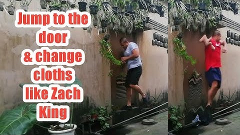 Jump to the door and change cloths like Zack King Tutorial in Kinemaster
