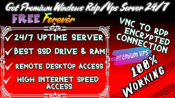 How to Create Free VPS Windows  Premium RDP Server | Free RDP Windows | High Speed RDP Free Forever
