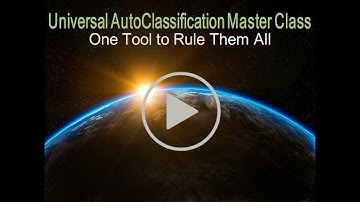 Session 1: Universal AutoClassification