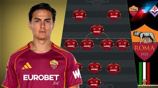AS ROMA PREDICTED LINEUPS ♦️ AS ROMA VS FIORENTINA ♦️ ITALY SERIE A 2026/2027 MATCHDAY 1
