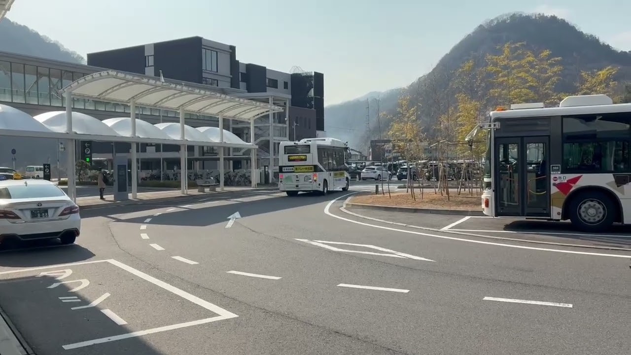 2026.1/19自動運転バス北部医療センター安佐市民病院バス停出発。