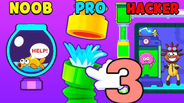 NOOB vs PRO vs HACKER in Flow Legends - All Levels Gameplay, New Game (Android, iOS)