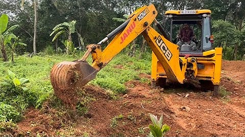 Jcb 3dx digging and remove grass for plantation #jcb #jcb3dx #jcb5cx #jcbbackhoe #jcbcartoon #jcb4dx