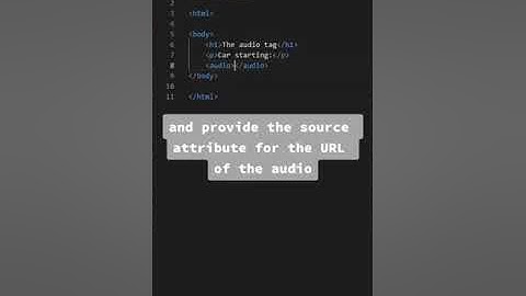 How to use the audio tag in HTML #HTML #AudioTag #audio #thewebcode #WebDevelopment #Coding #Tech